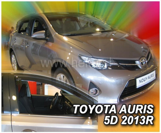 Heko Set of Windbreakers Front Car Dark Fime for Toyota Auris 5D 2013+ 2pcs