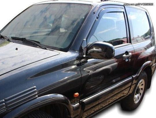Heko Set of Windbreakers Front Car Dark Fime for Suzuki Grand Vitara FT 3D 1999-2005 2pcs