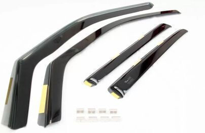 Heko Set of Windbreakers Front and Rear Car Dark Fime for Suzuki Ignis 4pcs