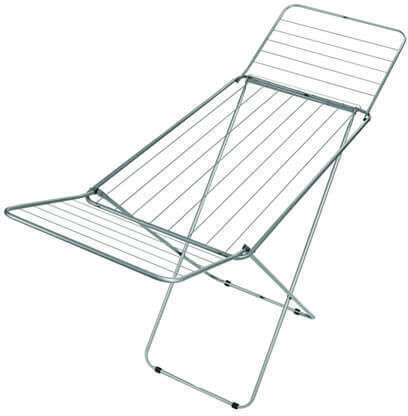Ready Folding Floor Metallic Clothes Drying Rack with 20m Hanging Length