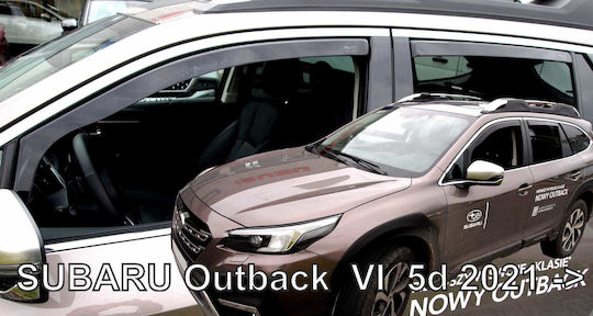 Heko Set of Windbreakers Front and Rear Car Dark Fime for Skoda Fabia 4pcs