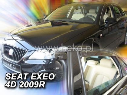 Heko Set of Windbreakers Front and Rear Car Dark Fime for Seat Exeo 4pcs