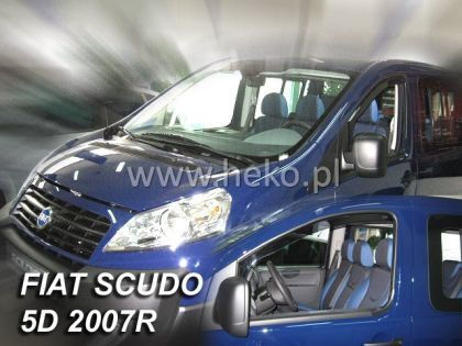Heko Set of Windbreakers Front Car Dark Fime for Peugeot 1007 2pcs