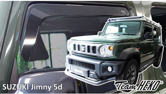 Heko Set of Windbreakers Front and Rear Car Dark Fime for Suzuki Jimny 2023+ 4pcs