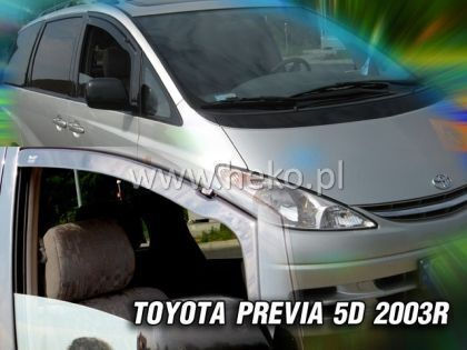 Heko Set of Windbreakers Front Car Dark Fime for Toyota Previa 2pcs