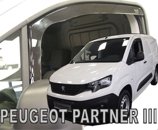 Heko Satz Windabweiser Vordere Dark Fime für Peugeot Partner / Rifter Opel Kombi Citroen Berlingo 2Stück