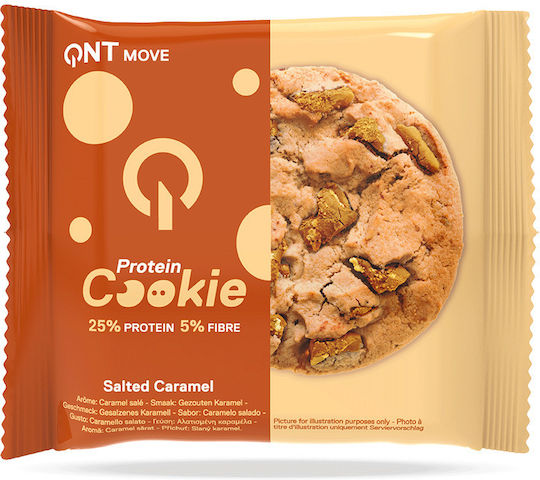 QNT Μπισκότα Πρωτεΐνης με Κομματάκια Salted Caramel 60gr