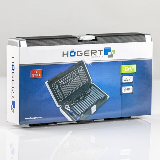 Högert Technik Ratschen- & Steckschlüssel-Sets 37Stück