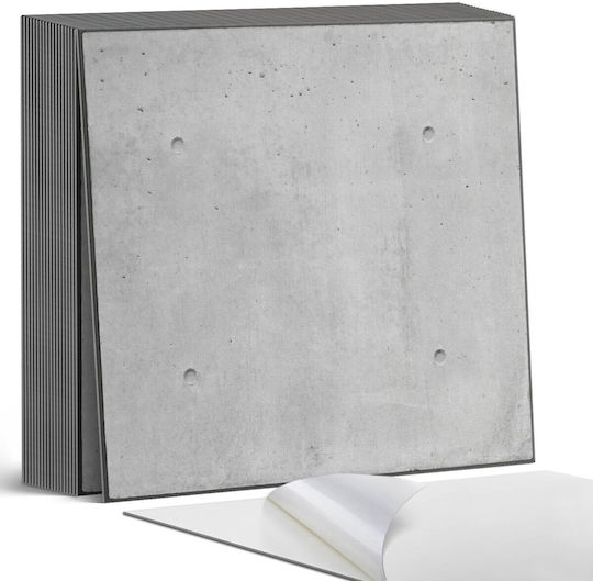 Διακόσμηση Βινυλίου Εκτύπωση Εγκατάσταση Χωρίς Εργαλεία Υφή Ακατέργαστου Σκυροδέματος 20x20x20 Εκ