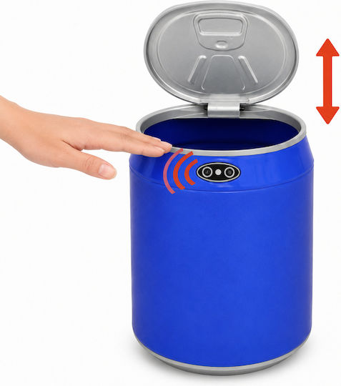 MRShome Kunststoff Mülleimer Blau 1,5 l