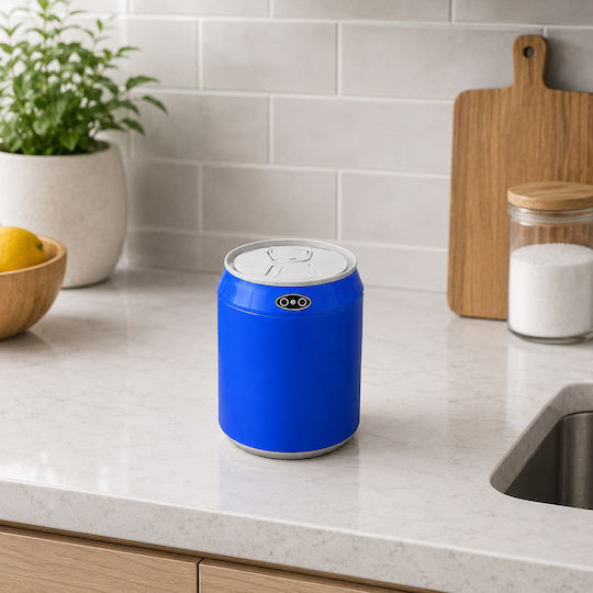 MRShome Kunststoff Mülleimer mit Sensor Blau 1,5 l
