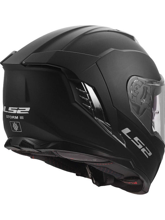 LS2 FF818 Storm III Мат черно Мотоциклетна каска Full Face ECE 22.06 1600гр с Sunvisor