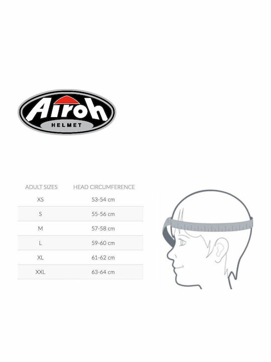 Airoh Commander 2 Reveal Син Гланц Каска За Мотор On-Off ECE 22.06 1450 гр с Pinlock и Sunvisor