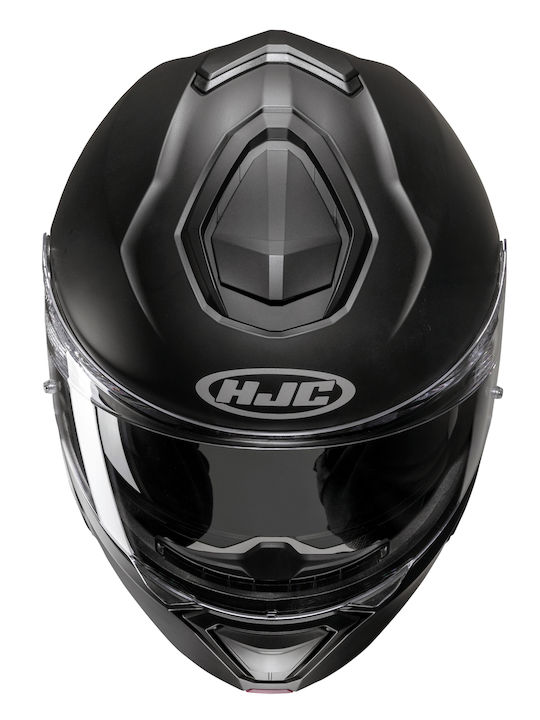 HJC I91 Solid Semi Flat Черна Каска за Мотор Флип ъп ECE 22.06 с Pinlock