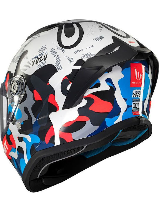 MT Stinger 2 Yozu A7 Gloss Motorcycle Helmet Full Face ECE 22.06 1450gr
