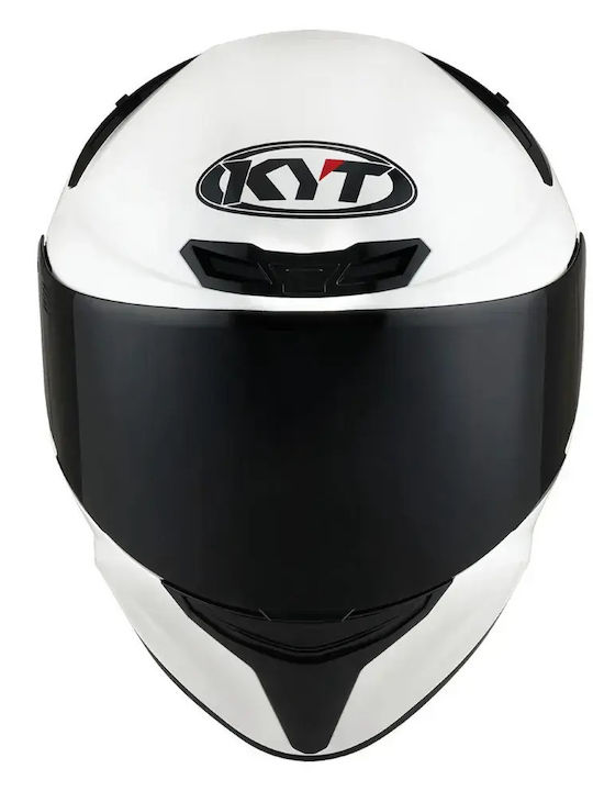 KYT TT-Revo Plain Бяла Каска За Мотор Full Face ECE 22.06