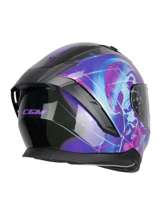CGM Blast Jelly 311S Цяло лице с Sun Visor ECE 22.06 Black/Violet CGM Blast Jelly 311S Цяло лице с Sun Visor ECE 22.06 Black/Violet