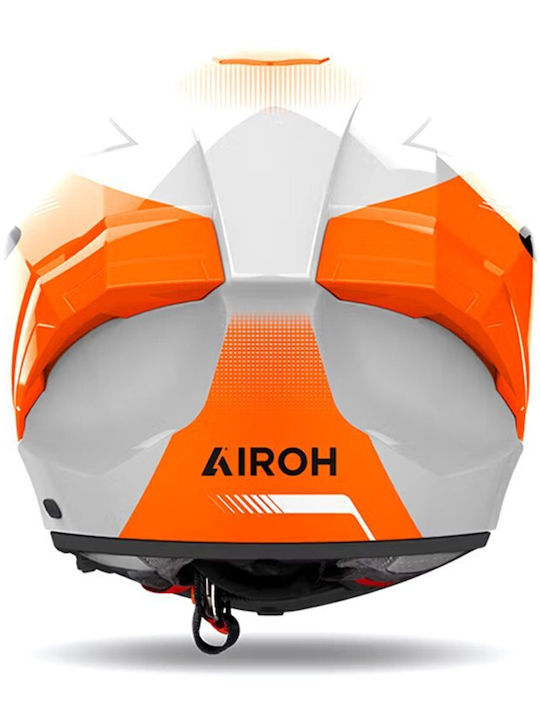 Airoh Matryx Wide Orange gloss Мотоциклетна каска Full Face ECE 22.06 1500гр с Sunvisor