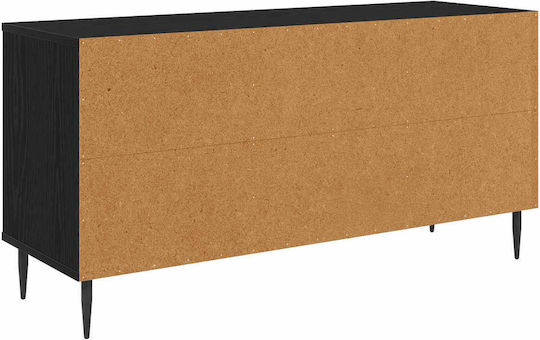 TV-Ständer Wijhe Schwarz Spanplatte M102xP33xH51cm