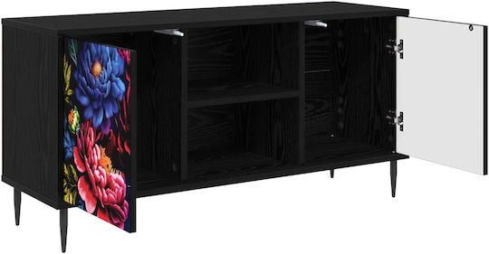 TV Stand Kiel Black Oak 102x33x51cm