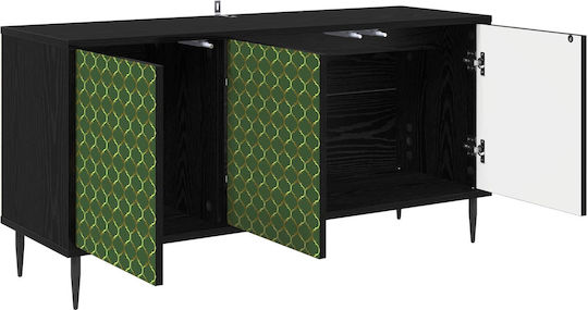 TV-Ständer Geleen Schwarze Eiche M102xP33xH51cm