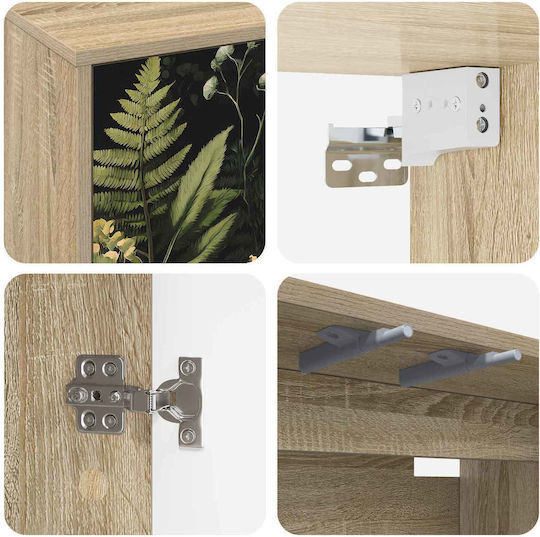 Rhenen Wall-mounted Oak 69x33x40 cm Rhenen Wall-mounted Oak 69x33x40 cm