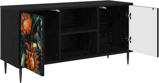 TV-Ständer Lochem Schwarz Drossel M102xP33xH51cm
