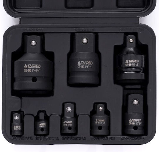 Tagred Căpăcei Pneumatic - Pneumatic cu Patrat de Prindere 1/2", 1/4", 1", 3/8", 3/4" Set 8buc