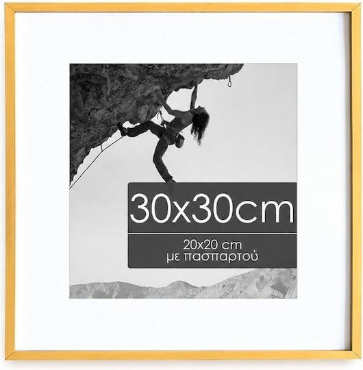 Next Wall-mounted Photo Frame with Gold Metallic Frame 30x30