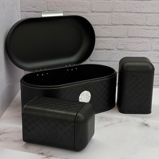 Coffee / Sugar Box with Lid Metallic Brown