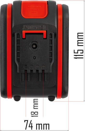 Battery Red Technic Rtapw0155-bt 20v 4ah Vibrating Suction Cup