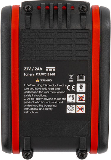 Battery Red Technic Rtapw0155-bt 20v 4ah Vibrating Suction Cup