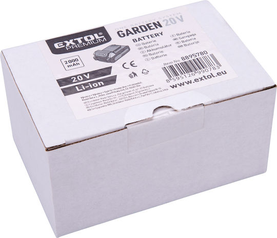 Baterie 2000mAh Extol Premium 8895780 20V Li-ion