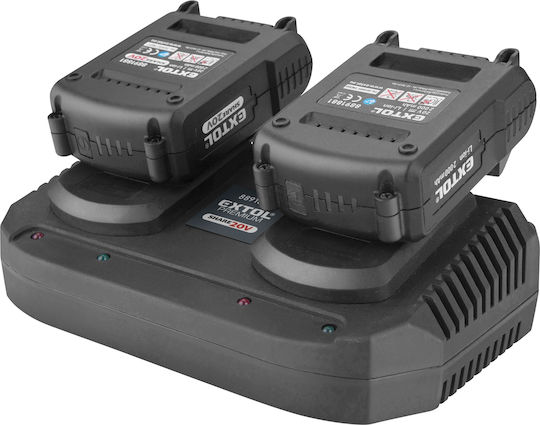 Încărcător Dual 20v Extol Premium 8891894 2x3.5a 2000-8000mah