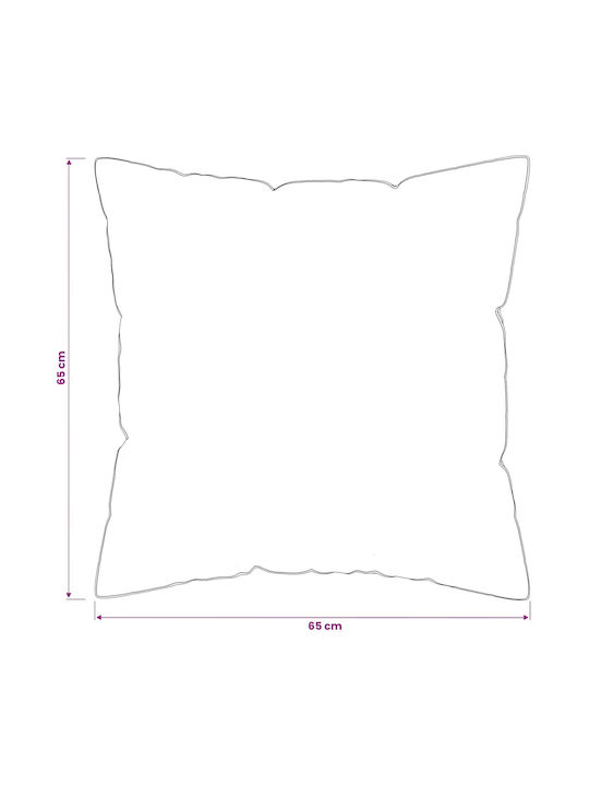 vidaXL Sofa Cushion 100% Cotton White 65x65cm