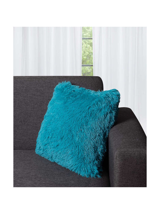 Silk Fashion Față De Pernă Long Hair Albastru Ceresc 45x45cm