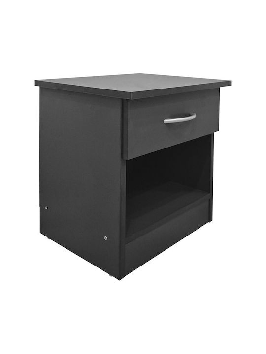 Bedside Table Bedy Wooden Gray 40x34x42cm