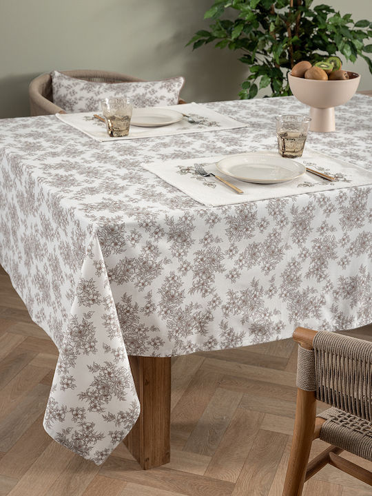 Palamaiki Tablecloth Cotton Dinner White 140x180cm