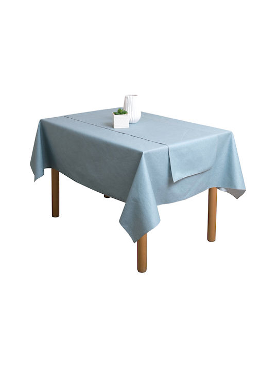 Viopros Checkered Stain Resistant Diana Petrol 80x80cm