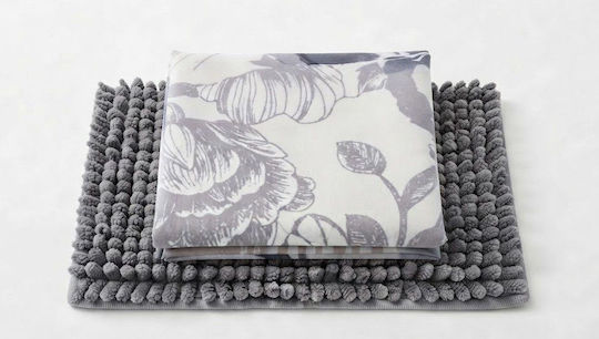 Chios Hellas Shower Curtain Fabric 180x180cm Grey