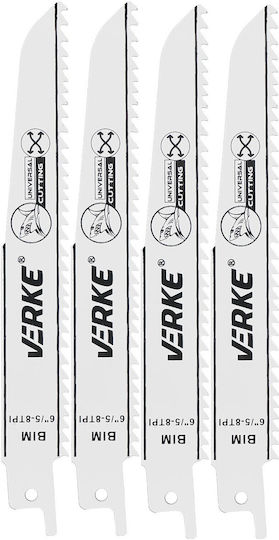 Set 12 Bucăți Lame De Ferăstrău Sabre 152mm Verke V86613