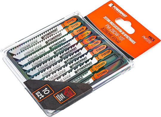 Set Lame Fierăstrău Pendular Powermat 10 Bucăți Pm1372