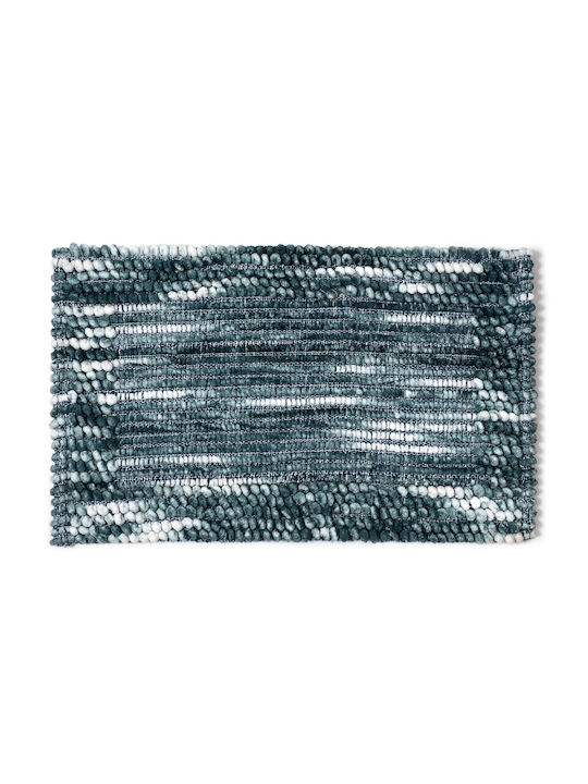 Silk Fashion Bath Mat Petrol 55x90cm