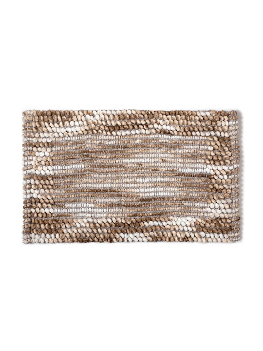 Silk Fashion Πατάκι Μπάνιου Μπεζ 55x90εκ.