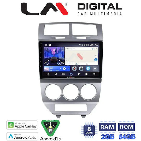 LM Digital Автомобилна Аудио Система Dodge Caliber 2006>2012 Bluetooth USB Вграден Wi-Fi GPS Apple CarPlay Android Auto