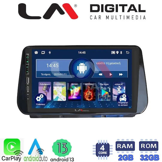 LM Digital Ηχοσύστημα Αυτοκινήτου για Hyundai Santa Fe / iX45 2018 > 2019 (Bluetooth/USB/WiFi/GPS/Apple-Carplay/Android-Auto)