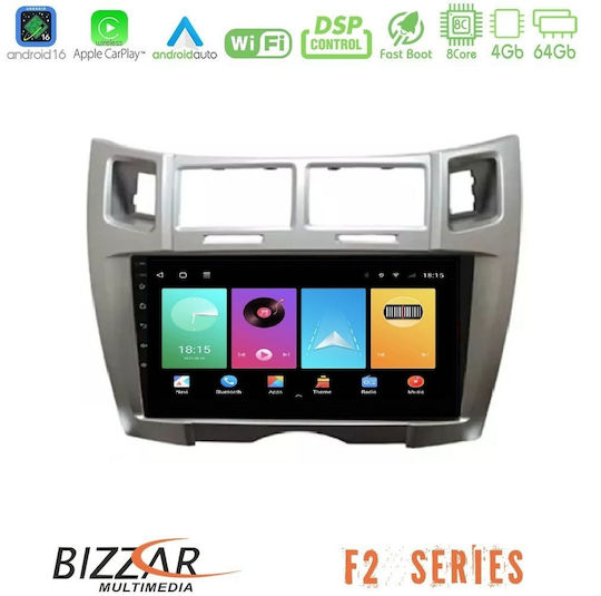Bizzar Car Audio System for Toyota Yaris 2025-2026 Bluetooth USB WiFi GPS Apple CarPlay Android Auto with 9" Touch Screen
