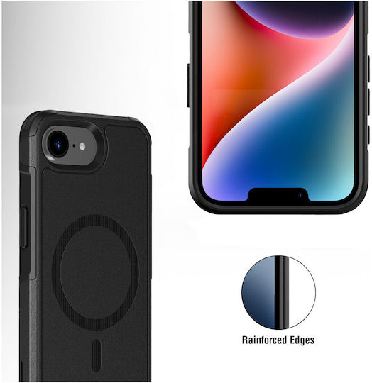 4Smarts Back Cover Σιλικόνης Μαύρο (iPhone 17e / 16e)