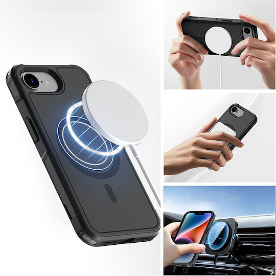 4Smarts Back Cover Σιλικόνης Μαύρο (iPhone 17e / 16e)