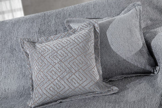 Guy Laroche Central Ριχτάρι Πολυθρόνας Chenille 180x150εκ. Silver